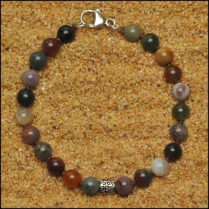 Fancy Jasper Hand Knotted Bracelet